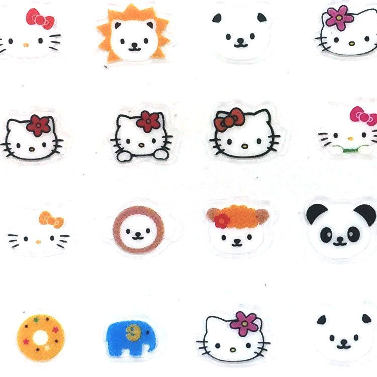 Children's nail stickers package post baby cartoon nail stickers girl baby princess KT cat paste kindergarten