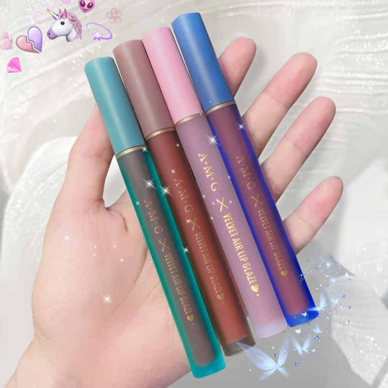 AMG net red the same Velvet Matte air Lip Glaze student lipstick does not fade, waterproof and moisturizing