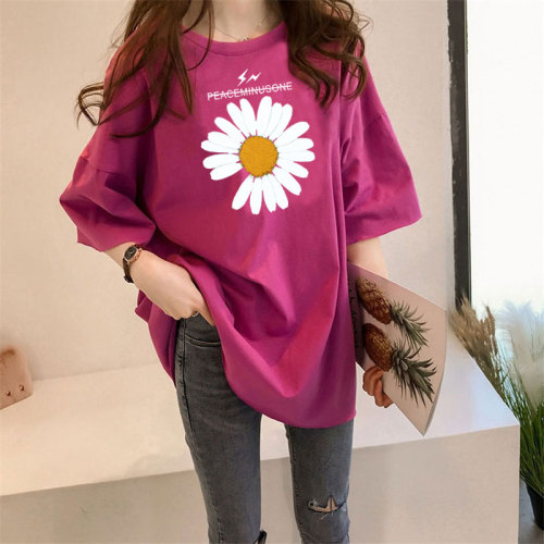 10 color top women's 2021 new summer large short sleeve T-shirt for female students