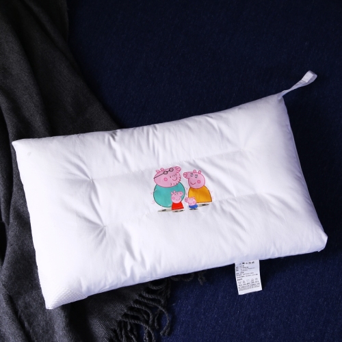 Cotton children's cartoon washable pillow single person printing shaping care pillow core 30 * 50cm rectangle on bed