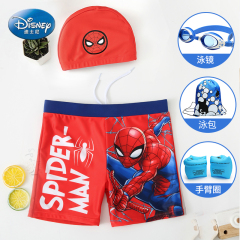 Disney children's Swimsuit Boys' Spiderman split suit little middle and big children's baby boys' hot spring swimming trunks