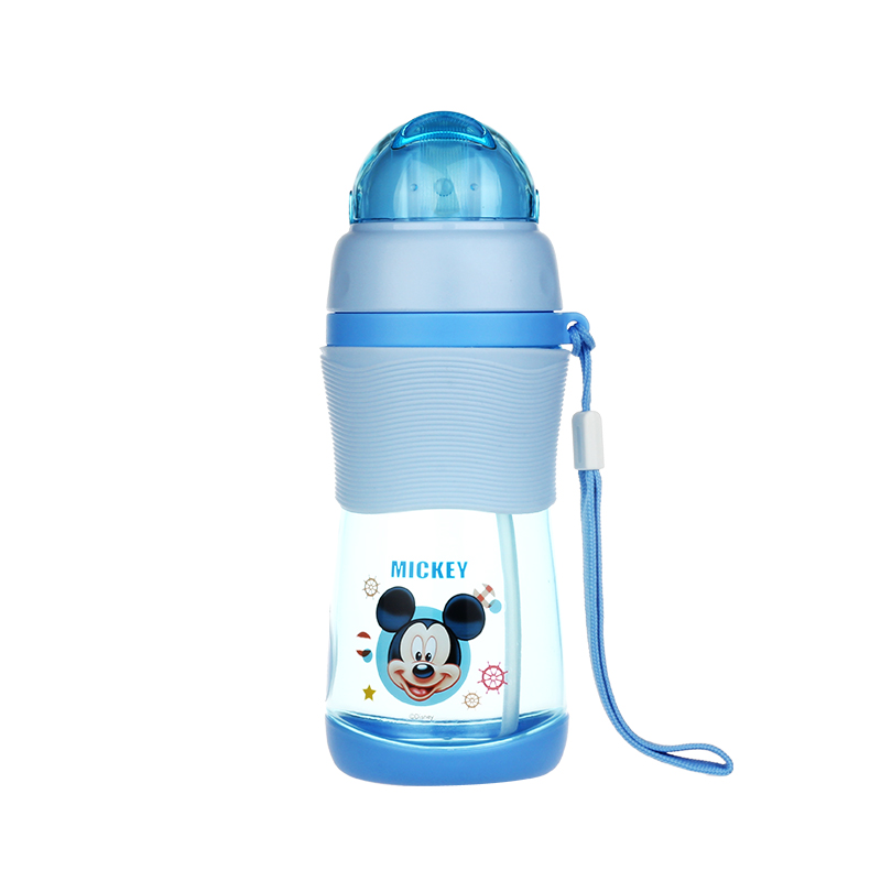 Disney children's drinking cup Mickey straw cup drop proof kindergarten water bottle boy girl baby water bottle