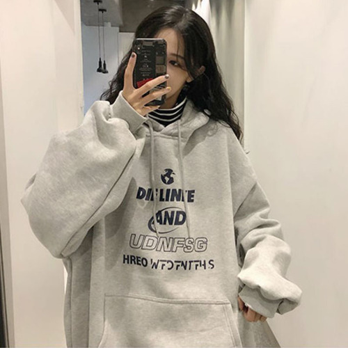 190g large sweater women's spring and autumn Korean version hooded thin coat ins fashion student coat