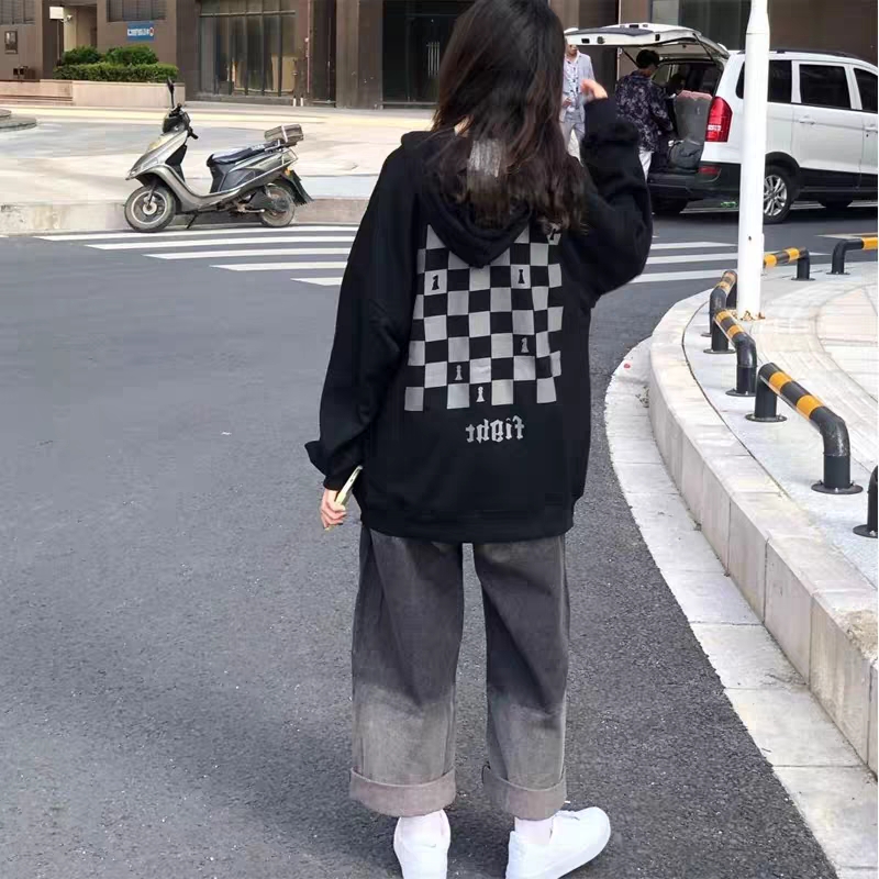 Thin / thickened fashion ins super hot autumn and winter thin lovers' Hooded Sweater men's and women's fashion