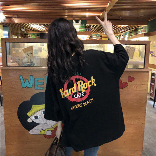 Short sleeve T-shirt women's spring and summer 2020 loose Korean version students' lazy style