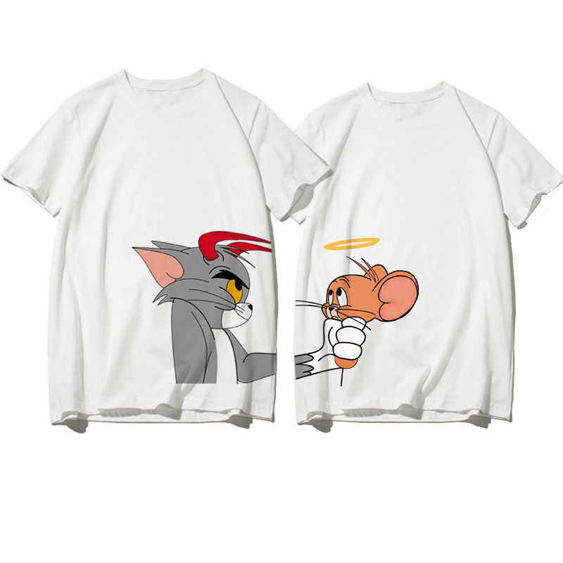 Cat and mouse children's wear men's and women's short sleeve T-shirt summer parent-child wear brother and sister wear sister wear summer new