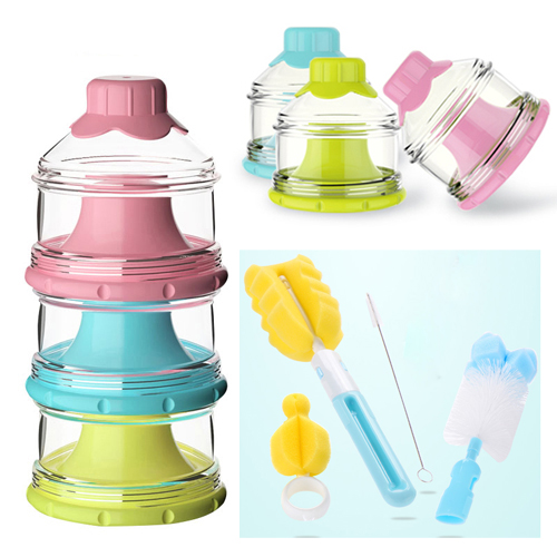 (single layer independent use) baby milk powder box portable sub packed out milk powder box large capacity milk powder box