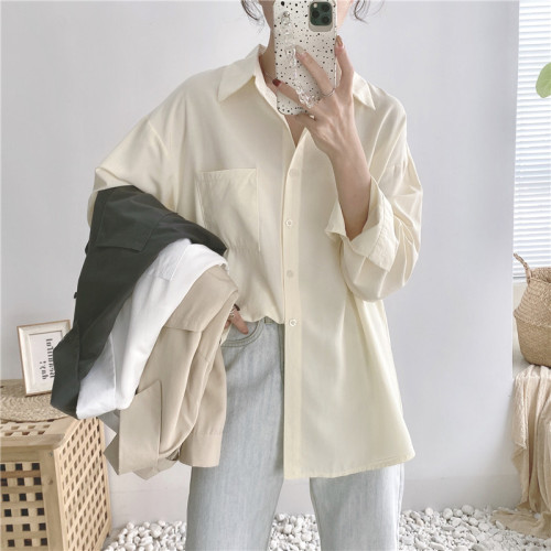 Real price niche shirt early autumn new pocket Gas Long Sleeve Shirt