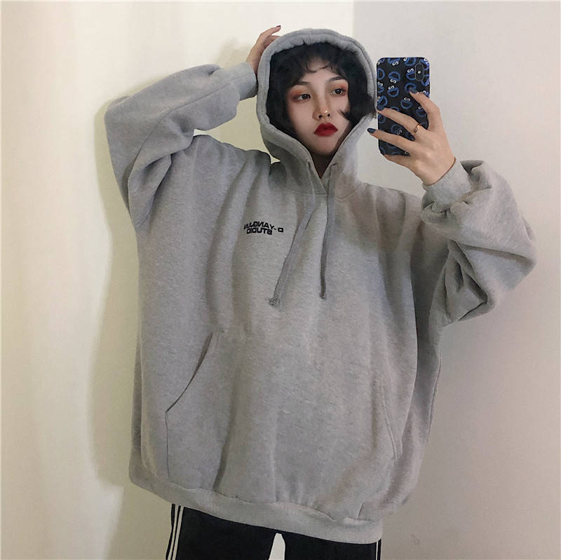 Thin / thickened aw2021 new plush thickened Hoodie Jacket Women