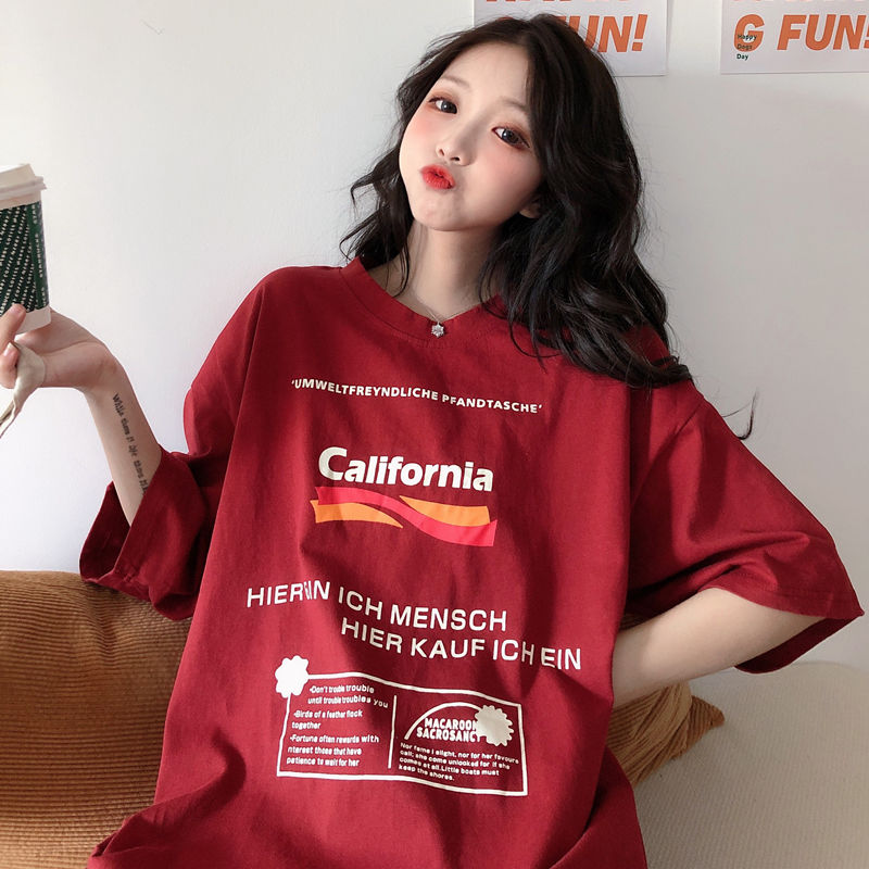 Summer new undershirt missing top fashion short sleeve T-shirt Korean version loose Harajuku style T-shirt