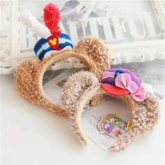 Disney hairband Mickey Minnie Bow Headband cute rabbit ear hairpin Disney adult children headdress