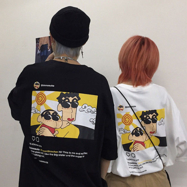 200 Jin fat mm couple Summer Short Sleeve T-Shirt 2020 new Korean oversize loose and thin base shirt for women