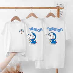 Doraemon family's short sleeve 2021 new fashion mother and son dress in summer