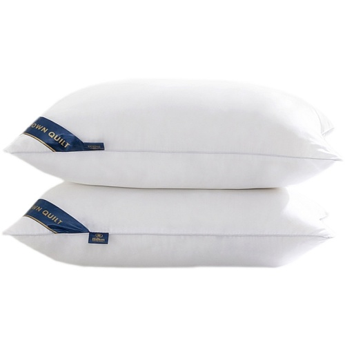 Hilton five star hotel pillow household adult feather velvet pillow core single student cotton cervical pillow core