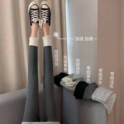 Real price real auction spot ~ Leggings women wear Plush thickened warm pants, autumn pants show thin leggings and tight pants