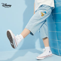 Disney children's wear boys' jeans children's pants summer 2021 new baby summer wear foreign style Capris