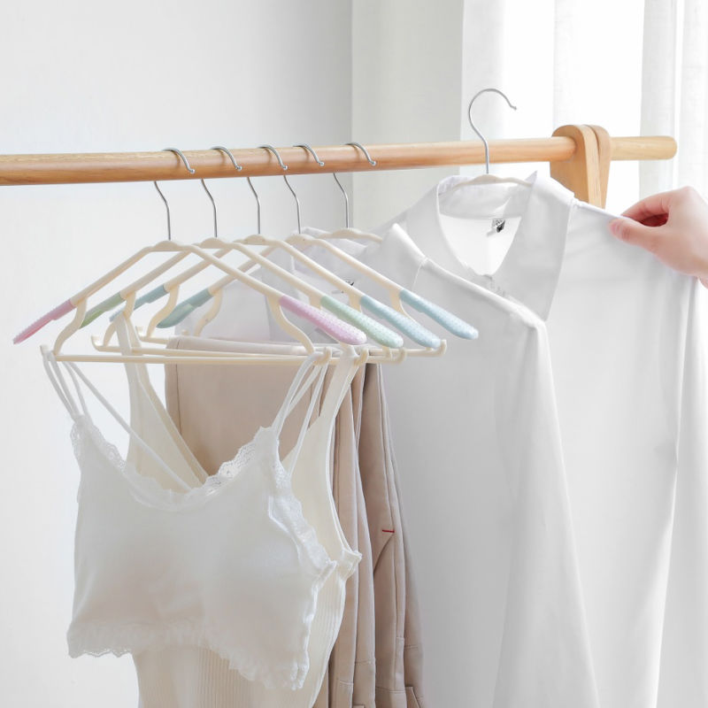 Clothes hanger household clothes hanger traceless airing rack clothes support hook clothes rack hanging clothes rack antiskid clothes hanging