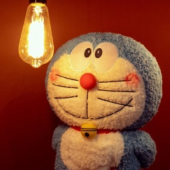 Doraemon doll, robot cat, Dingdang cat doll, blue fat pillow, plush toy, many birthday gifts