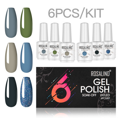 Hot sale of 15ml Nail Polish Set 6 pieces of Japanese phototherapy gel set