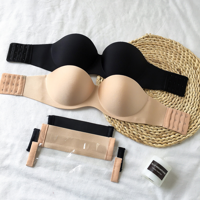 Real Price ~Underwear without Shoulder Belt Women Gather Up to Hold Small Chest and Stick Thin Invisible Bra to Put on the Chest and Wrap the Chest