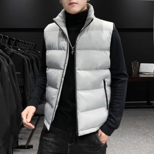 Cotton vest men's new autumn coat men's clothing Korean fashion cotton padded vest thickened down jacket