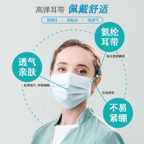 Disposable medical mask three-layer independent packaging daily protective medical mask breathable genuine