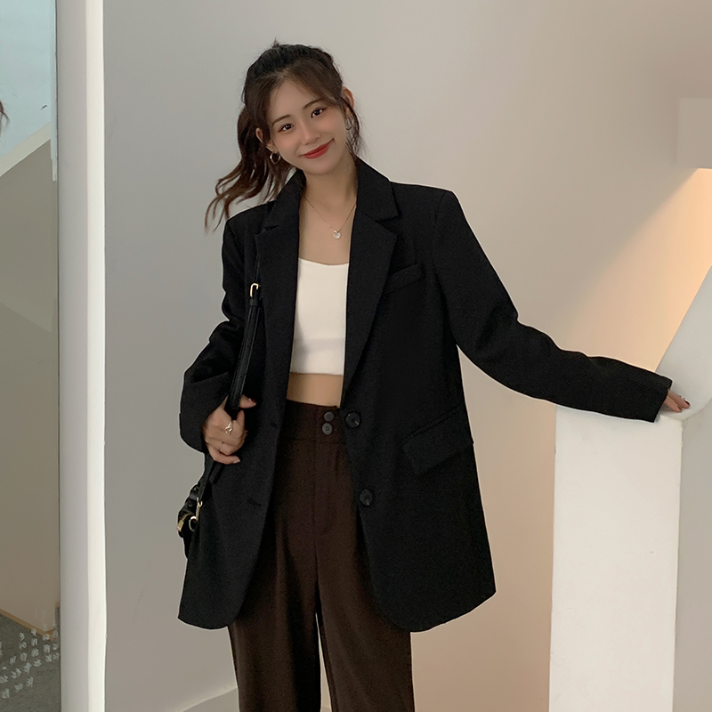 Real price 2021 autumn and winter high sense fried Street suit coat small woman temperament casual suit