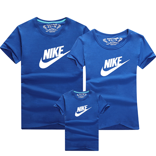 Parent child summer new large family dress family dress cotton leisure sports short sleeve T-shirt