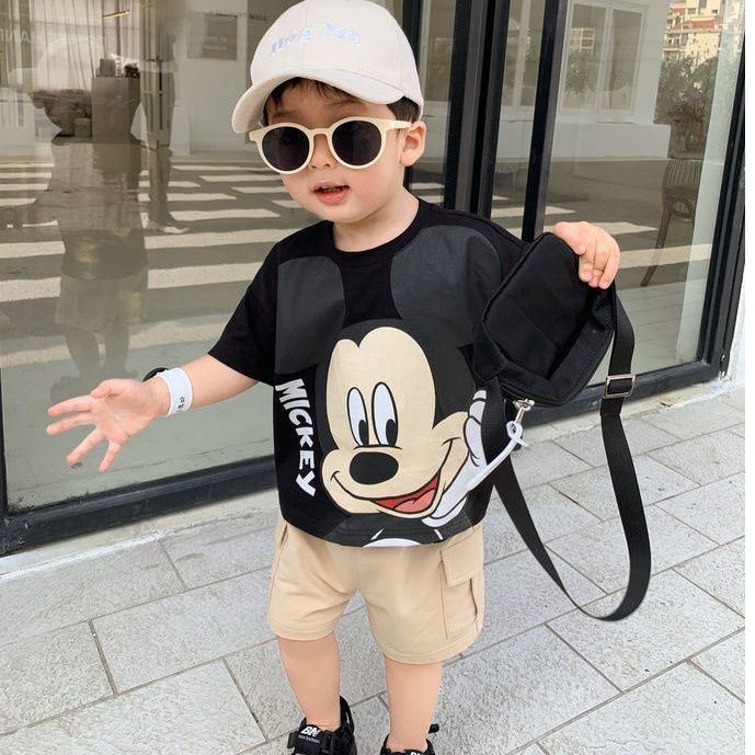 Summer children's short sleeve cartoon T-shirt summer fashion boys' printed Top Boys' fashion children's fashion