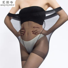 Lengthening and fattening mm summer shift anti snagging 300 kg fattening high waist pantyhose ultra thin silk stockings anti snagging