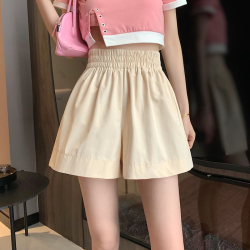 Real price ~ 2021 summer new high waist slim loose straight wide leg casual shorts
