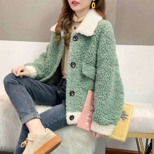 Cashmere sweater women's cashmere 2021 new autumn and winter loose zipper cardigan thickened lamb wool coat women