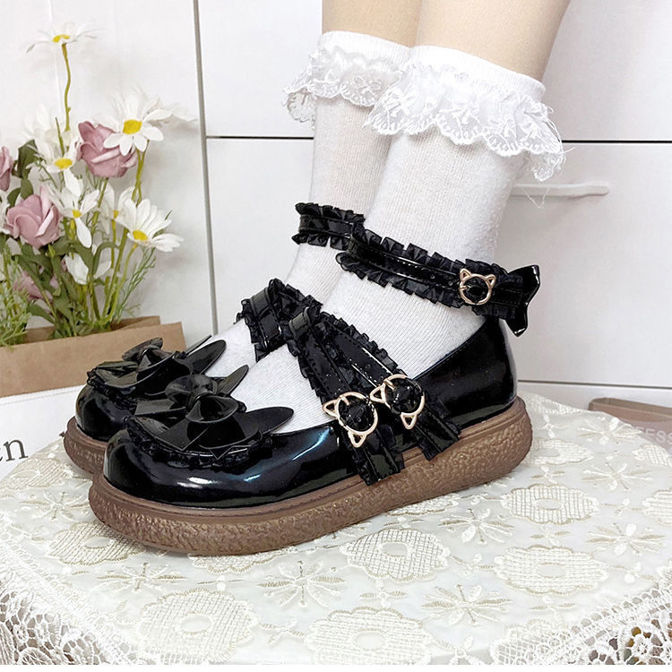 JK shoes female small leather shoes Student Korean college fashion department versatile new round net red thick bottom versatile fashion