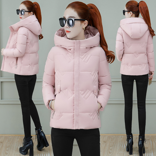 Real shot down cotton padded jacket 2021 new cotton padded jacket Korean loose bread Jacket Women's winter jacket short small cotton padded jacket fashion