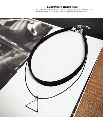 Spot Chain, Korean Version, Double Neck Necklace, Women's Short Clavicle Chain, Japan and Korea Necklace