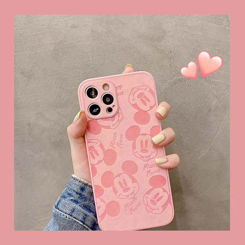 Disney is suitable for Apple 12 mobile phone case, iPhone 12 promax lens, all inclusive fall proof 11 silicone protective case, xsmax cartoon Mickey 8plus women's model, XR personality 7p creative lea