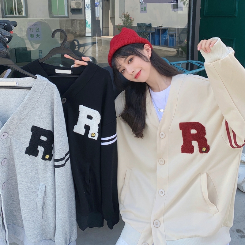 Real price thin sweater women's jacket cardigan Baseball Jacket