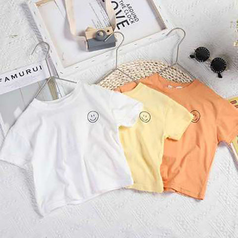 Children's Cotton Short Sleeve T-Shirt summer Korean 2020 new men's and women's summer thin top children's half sleeve T-shirt