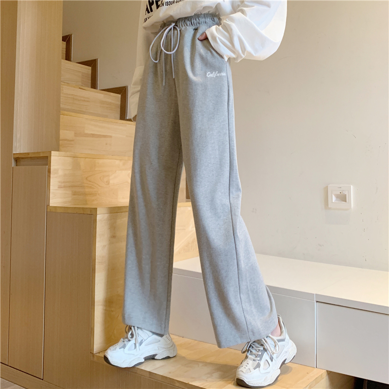 New loose wide leg casual pants for women in autumn