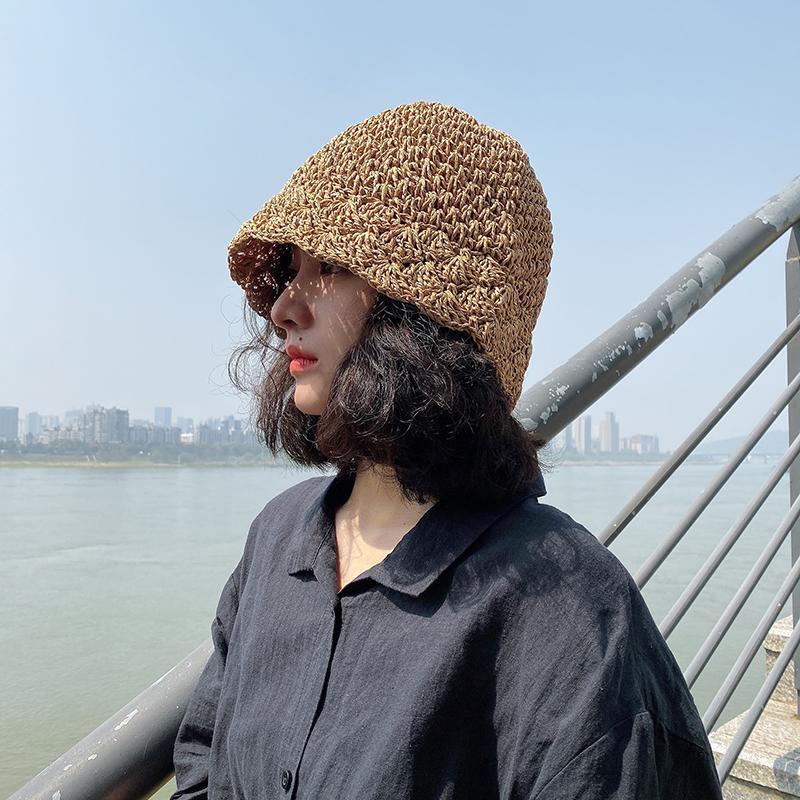 Japanese Style Lace handmade straw hat for women in summer
