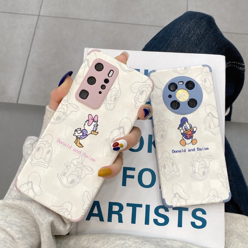 Huawei mate40pro mobile phone case new mate30 cute cartoon Tang duckling mate40e skin female 5g limited edition lovers simple M40 all inclusive anti falling soft silicone M30 protective case