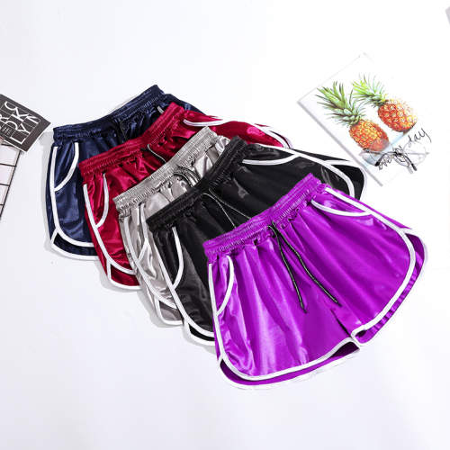 Actual Korean version of loose, large, fat mm, thin and wide-legged sports shorts, women's running fitness belt pocket