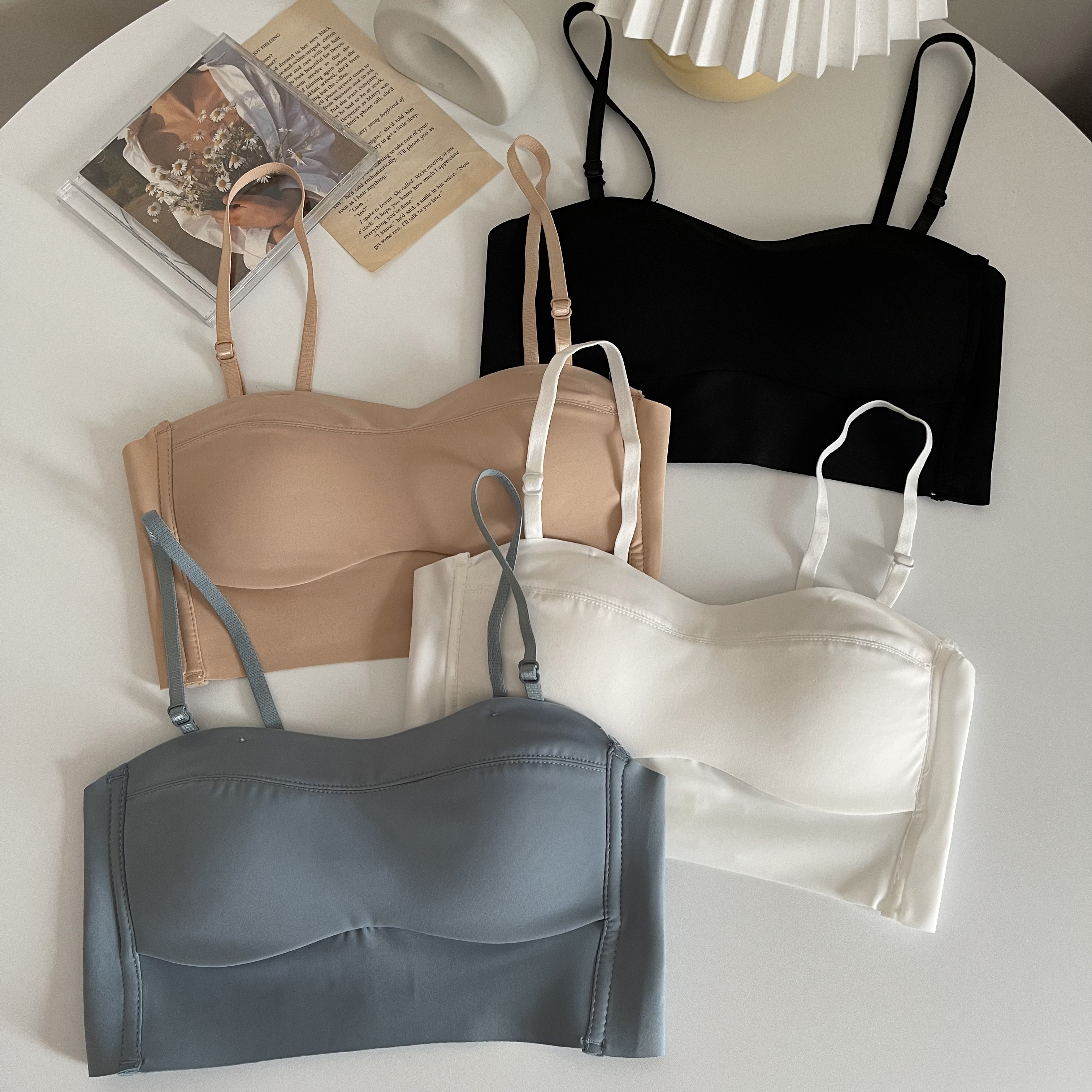 Real price underwear women's thin large chest shows small shrinkage, anti sagging, gathering and closing auxiliary milk, full cup traceless bra