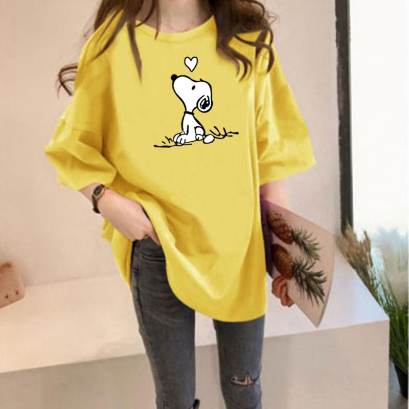 10 color top women's 2021 new summer large short sleeve T-shirt for female students