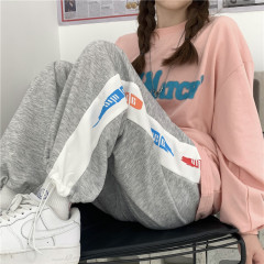 Real price summer ins pants loose and versatile drawstring Leggings casual pants wide leg Sweatpants