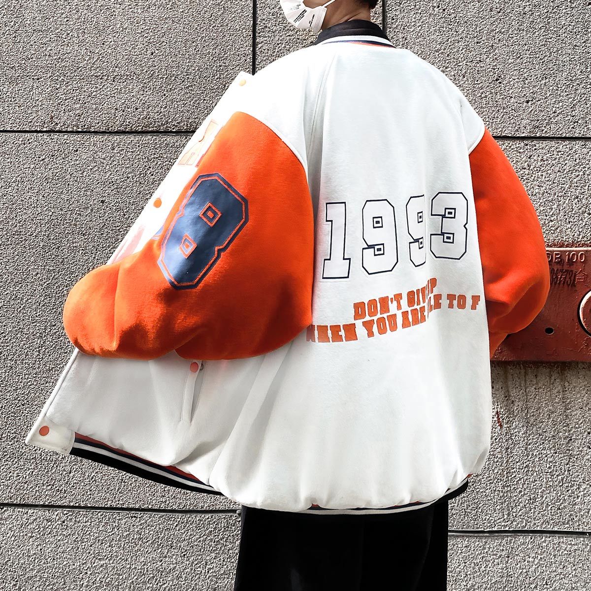 Hong Kong Style Baseball Jacket men's spring and autumn jacket versatile fried Street loose couple American handsome large sports jacket