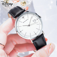 Disney watch female students junior high school students lady's simple temperament black girl Forest Department minority big dial