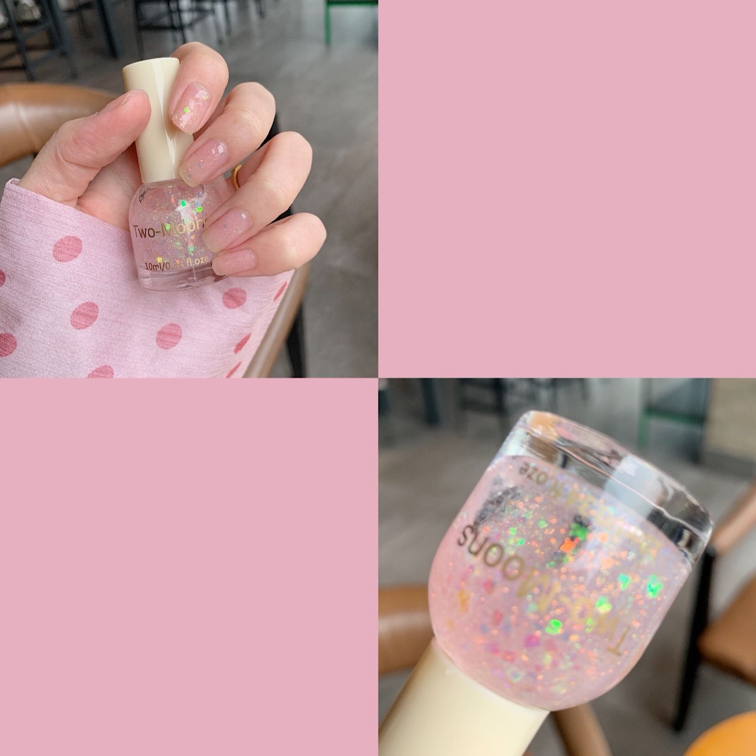 Buy 2 to send 1 nets, nail polish, shell, Aurora, unicorn, pink, autumn, winter, antique, dark green, milk, white nail polish.