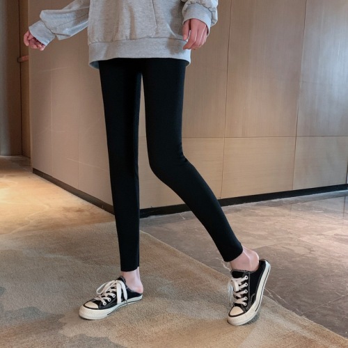 Real price real shot Korean version Leggings women wear plush and thickened warm pants, autumn pants show thin leggings and tight pants