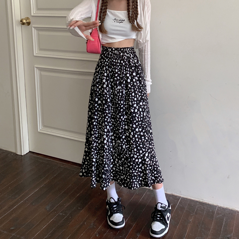 Real price 2021 new Chiffon Mini floral skirt for women